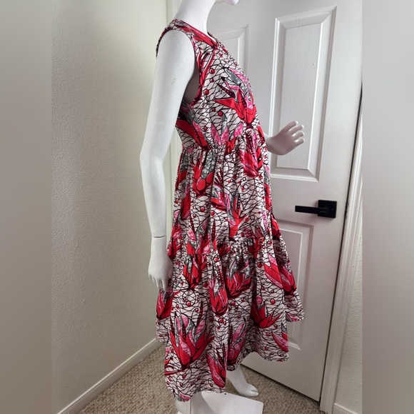 ONYII & Company Floral Sleeveless Maxi Dress - Red, Black And White Size L #189 - Picture 6 of 15